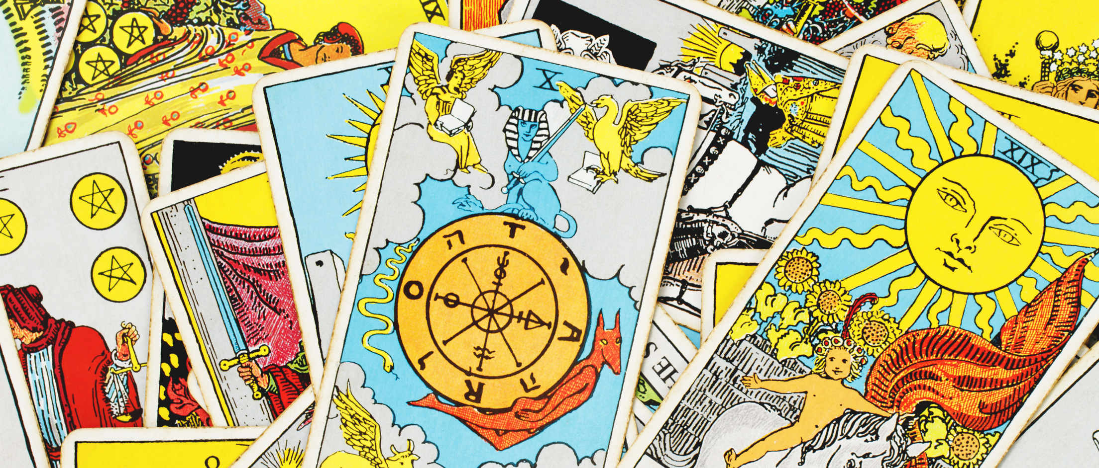 Tarot Cards Banner Illustration