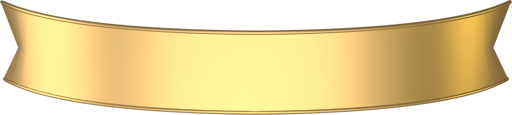 gold ribbon 3d
